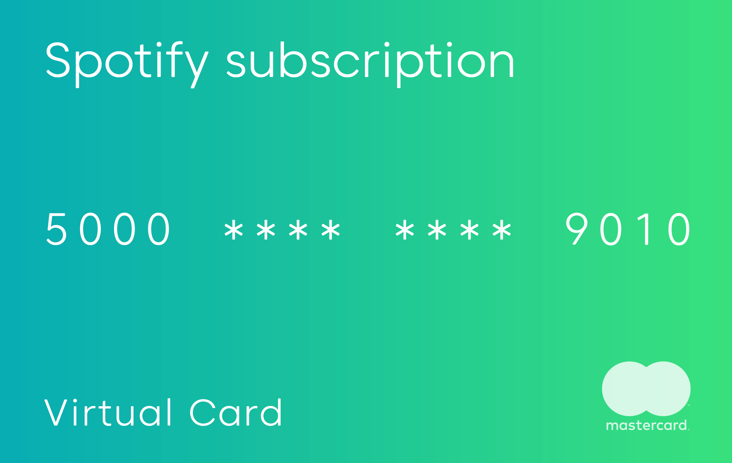 Green virtual card