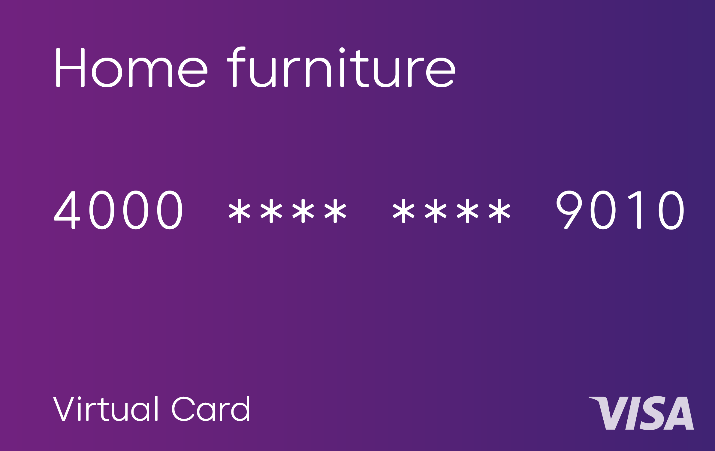 Purple virtual card