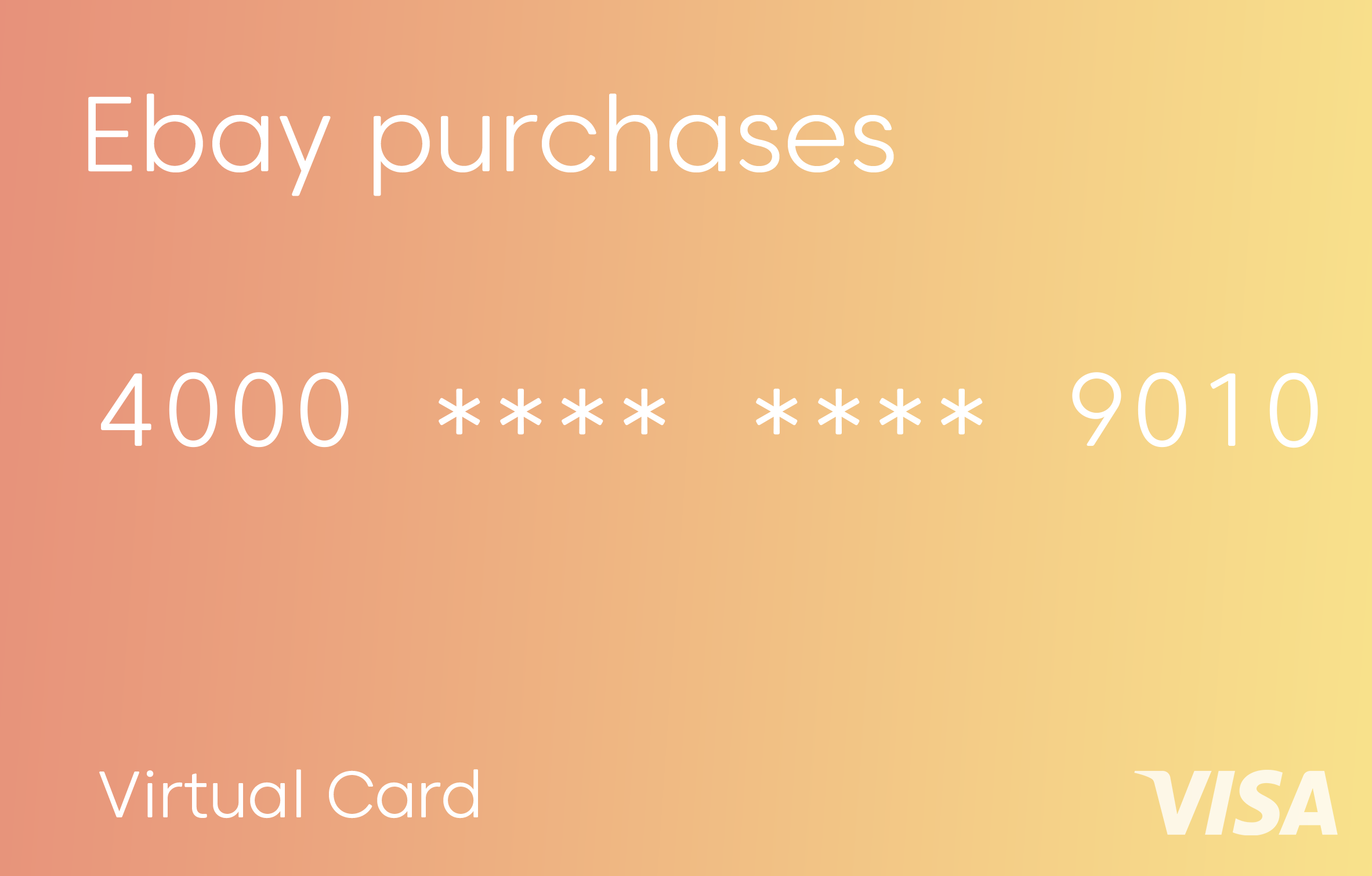 Yellow virtual card